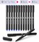 Felt Tip Pens, Pack of 12, Black & Blue, Fast Dry, Fine Point Pens Black Felt Tip Pens, Bible Journaling Pens, Felt Pens, Planner Markers, Pens for Journaling, Colored Pen, Colorful Pens